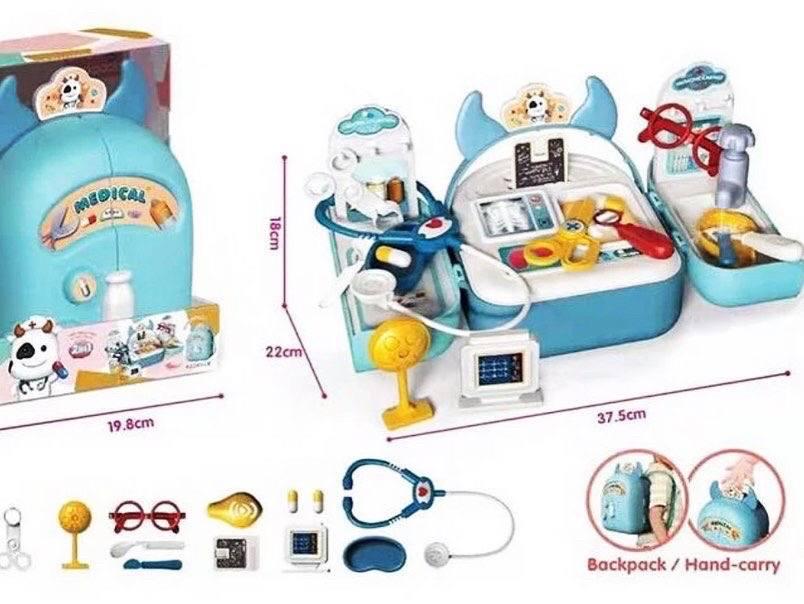 Набор врача A-Toys Коровка 5 в одном/15 аксессуаров - фото 3 Набор врача A-Toys Коровка 5 в одном/15 аксессуаров - фото 3