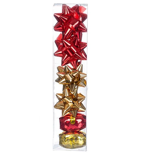 Подарочная лента Red&Gold 2 ленты/4 банта (514721)