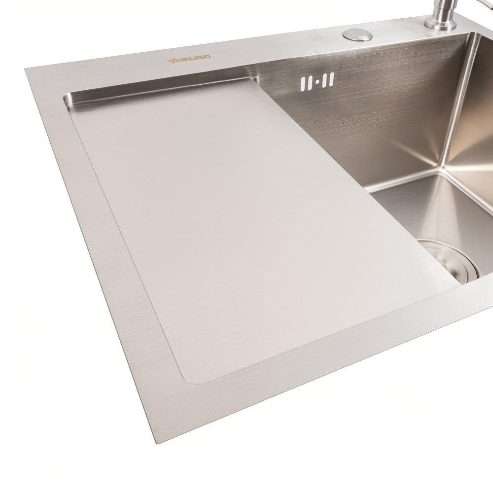 Мийка кухонна Valeso CM 58х48 R Handmade нержавіюча сталь круглий сифон 3,0/0,8 мм - фото 4 Мийка кухонна Valeso CM 58х48 R Handmade нержавіюча сталь круглий сифон 3,0/0,8 мм - фото 4