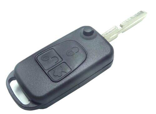 Корпус бросового ключа Mercedes W140 S-class 3 кнопки лезвие HU39