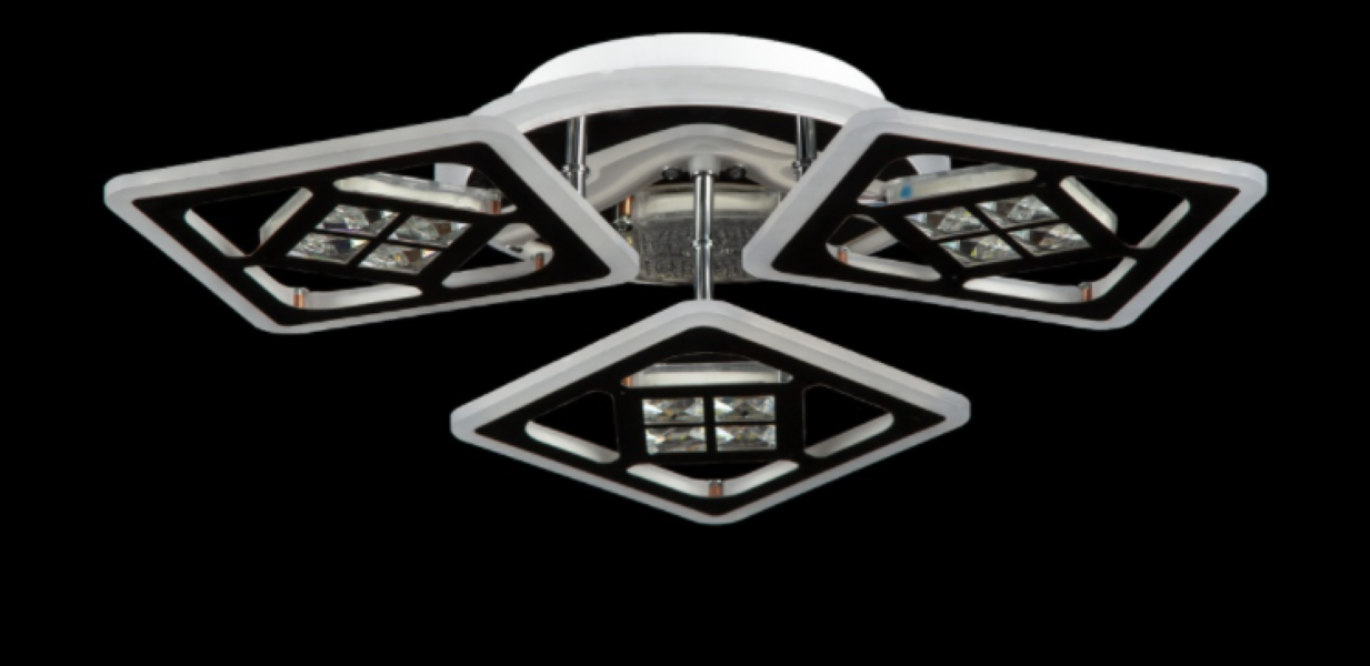 Светодиодная люстра LK29006/3LED CR Белый/Хром (AN000831)