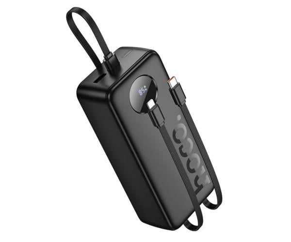 Батарея портативная Hoco J132B 22,5W 30000mAh с кабелем 3 Type-C/iP Black Батарея портативная Hoco J132B 22,5W 30000mAh с кабелем 3 Type-C/iP Black
