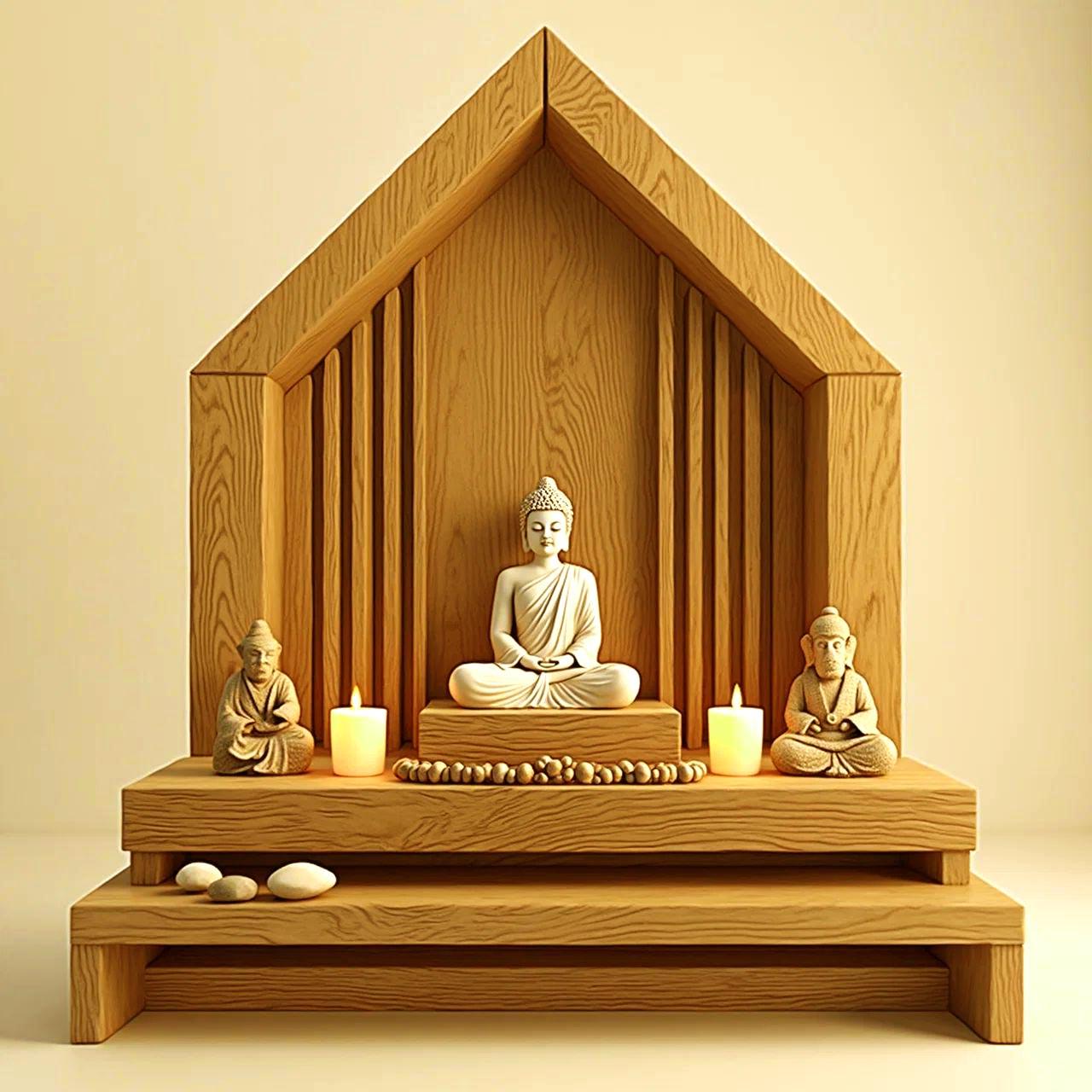 Алтарь для медитации из дерева Лакшани Карри (ЛАТ-017103)