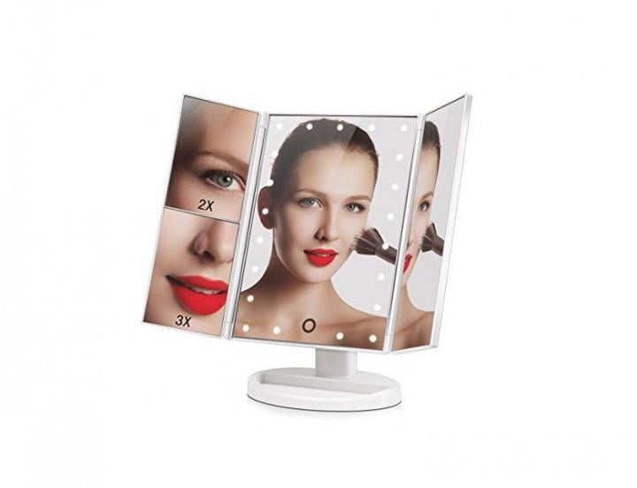 Дзеркало для макіяжу квадратне 22 LED Large Led Mirror Білий - фото 2