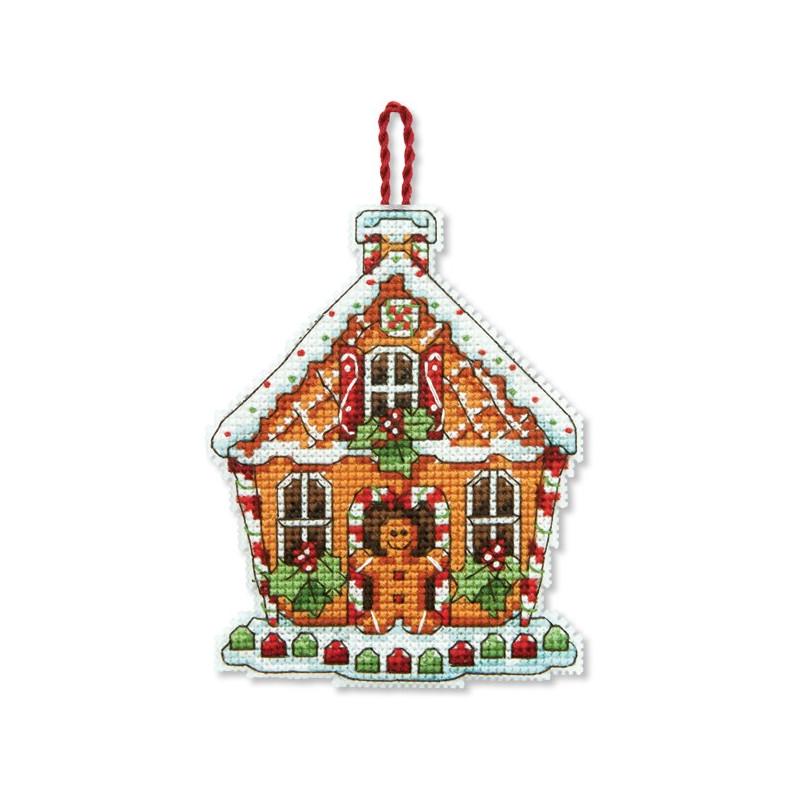 Набор для вышивания крестиком Dimensions 70-08917 Gingerbread House Ornament (6020)