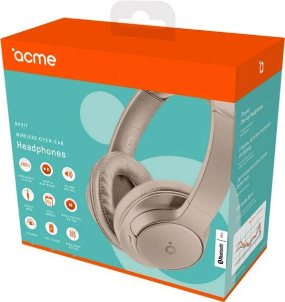 Наушники ACME BH317 Wireless over-ear headphones Sand (4770070882214) - фото 6