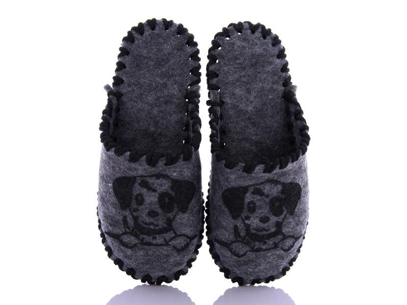 Капці фетрові дитячі VENDS 017 р. 32-33 Сірий