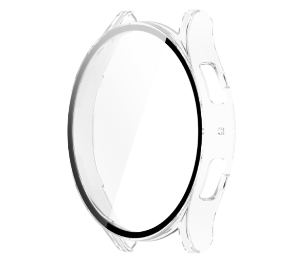 Чехол с защитным стеклом Protective Cover with Glass для Samsung Galaxy Watch 6 40 мм Прозрачный Чехол с защитным стеклом Protective Cover with Glass для Samsung Galaxy Watch 6 40 мм Прозрачный