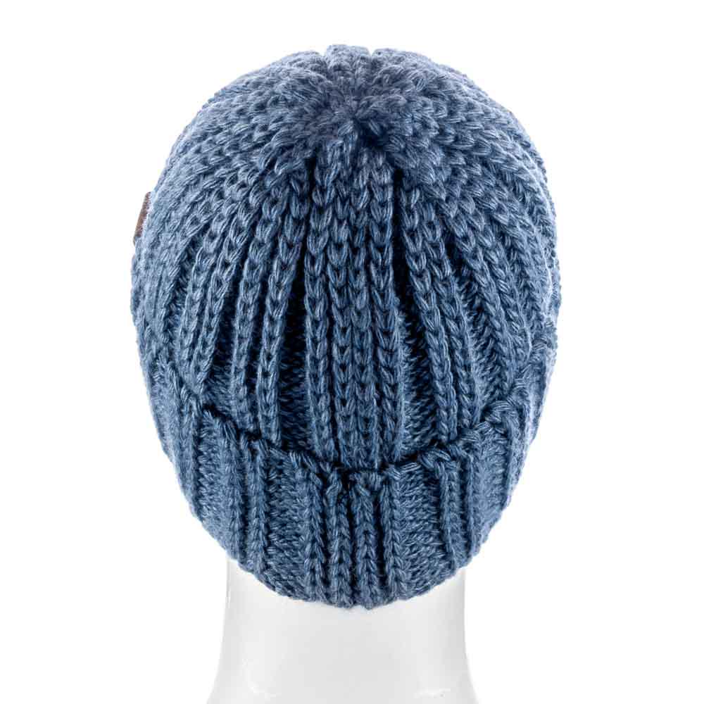 Шапка Zolly ZH114 з відворотом на флісовій підкладці об'ємного в'язання L р. 57-58 Денім - фото 4 Шапка Zolly ZH114 з відворотом на флісовій підкладці об'ємного в'язання L р. 57-58 Денім - фото 4