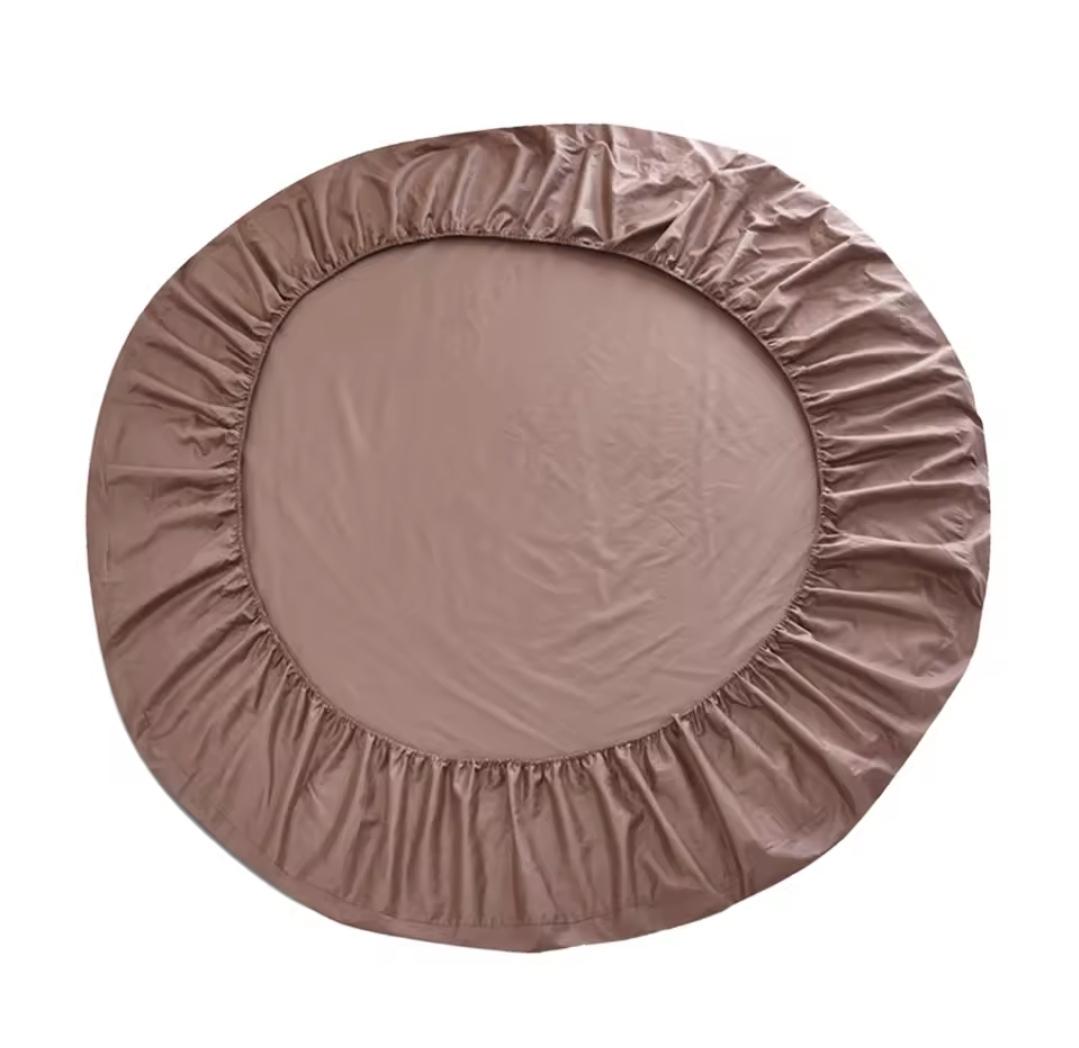 Простынь на резинке круглая Текстилія бязь d 240 см Мокко (02011426) - фото 2 Простынь на резинке круглая Текстилія бязь d 240 см Мокко (02011426) - фото 2