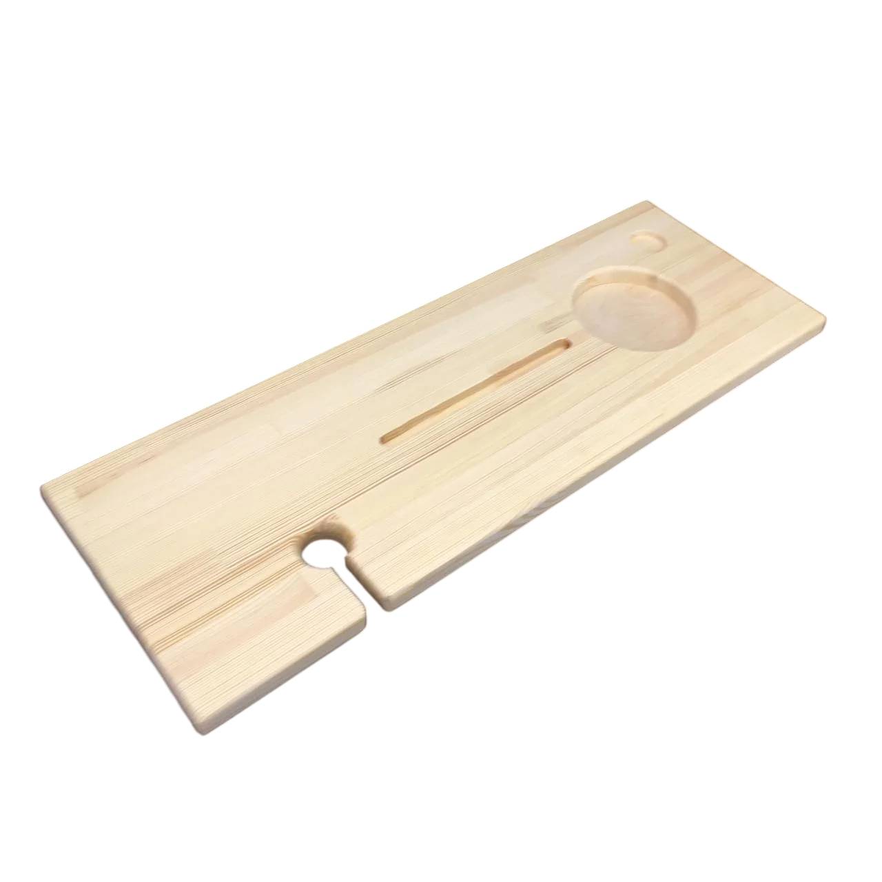 Столик-полка для ванной из дерева Хомс Бланже (СДВ-000301)