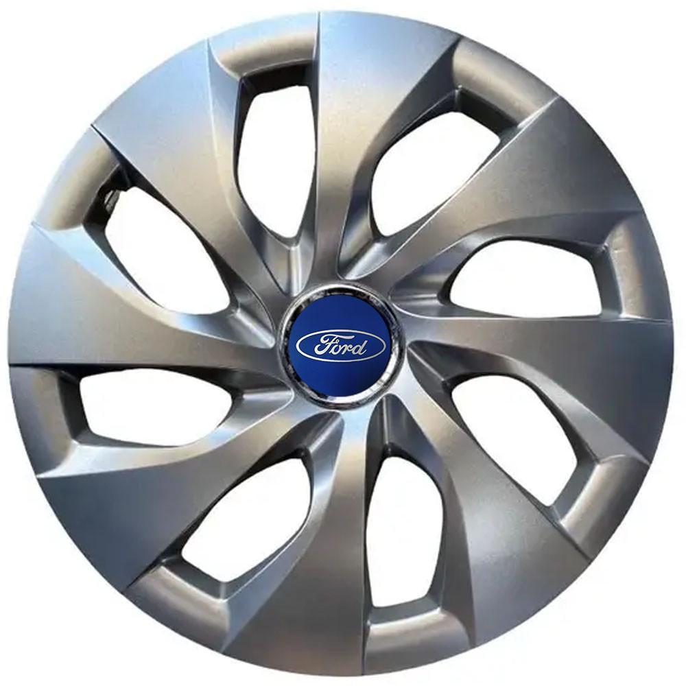 Колпаки SJS 416 с логотипом Ford R16 4 шт. Серебристый (2654562474)