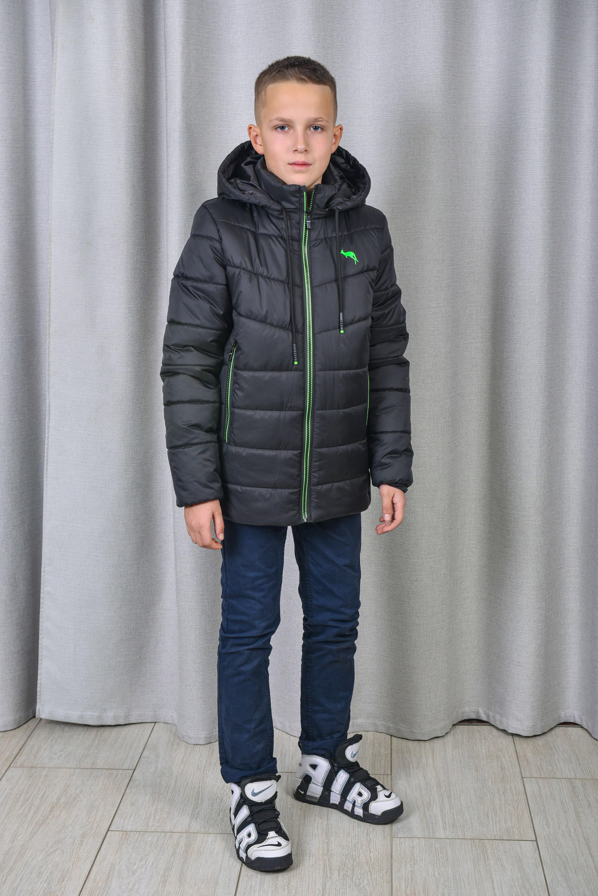 Куртка для хлопчика демісезонна Kangaroo 146-152 см Чорний (PL-93647-152ч) - фото 2 Куртка для хлопчика демісезонна Kangaroo 146-152 см Чорний (PL-93647-152ч) - фото 2