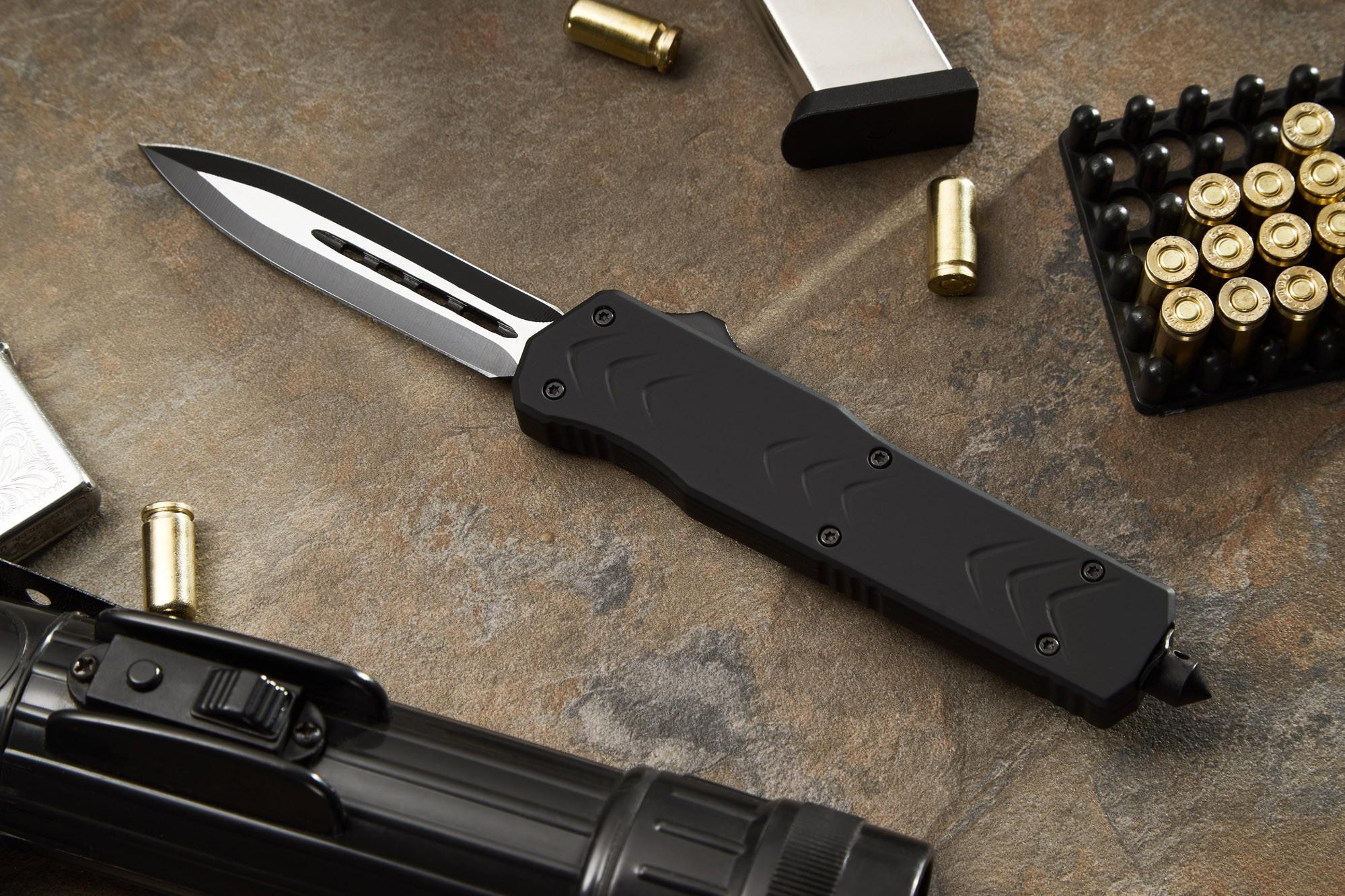 Ніж викидний DC59 кишеньковий фронтальний Чорний (24068098)