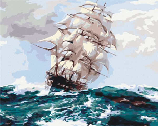 Картина по номерам Brushme Корабли По пути к Ассоль 40х50 см в термопакете (BS52194)