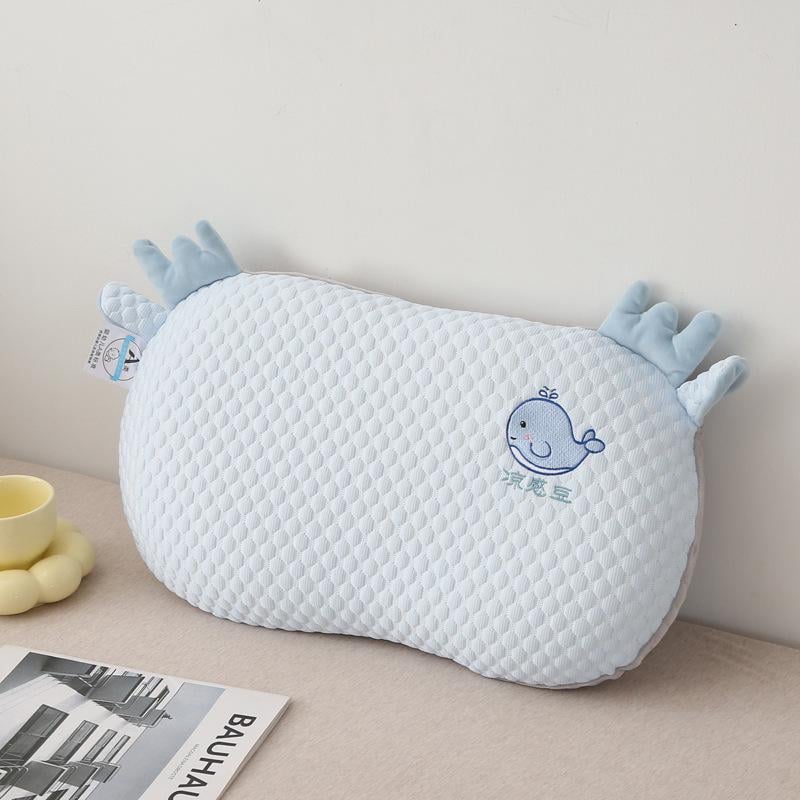 Подушка детская Memory foam Дельфин 30х50х9/8 см Голубой (31453777)