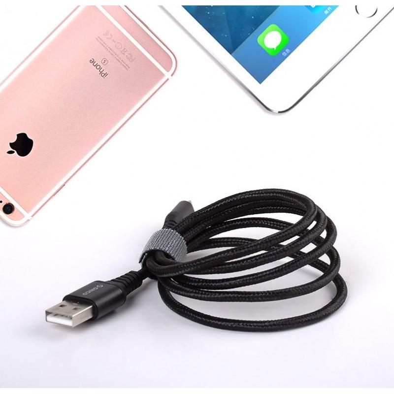 Кабель USB Type-C Orico для зарядки и передачи данных 1 м Черный (HTK-10-BK) - фото 6