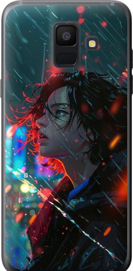 Чехол на Samsung Galaxy A6 2018 Ночные огни (6096u-1480-42517)