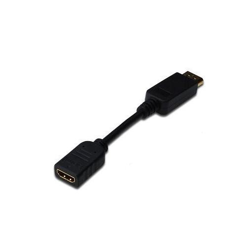 Кабель Assmann DisplayPort HDMI AM/AF 15 см Чорний (AK-340400-001-S)