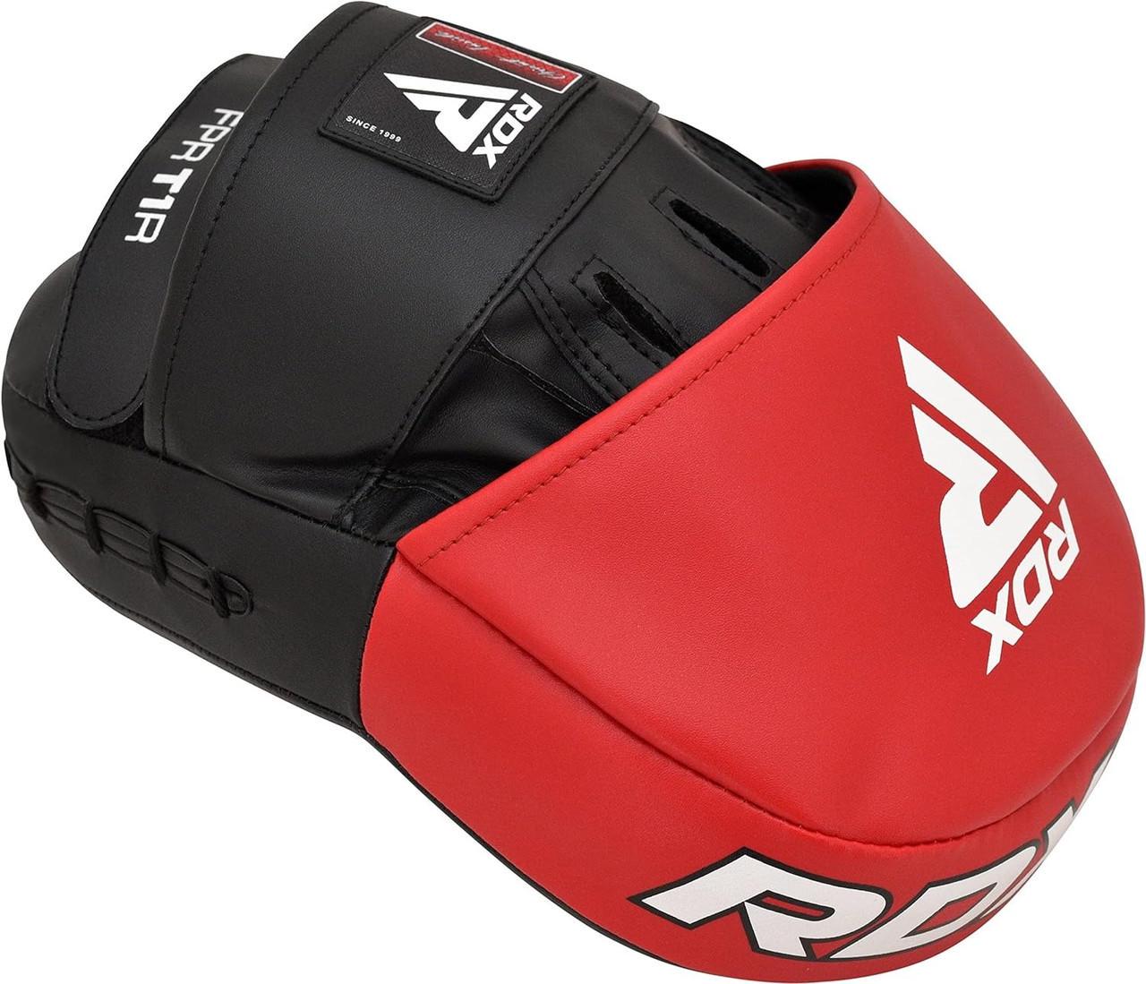 Лапы боксерские RDX T1 Curved Red/Black (FPR-T1RB) - фото 4