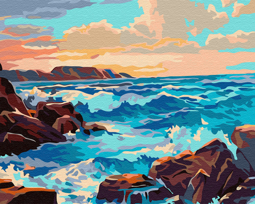 Картина по номерам Brushme Морской прибой (GX30464)