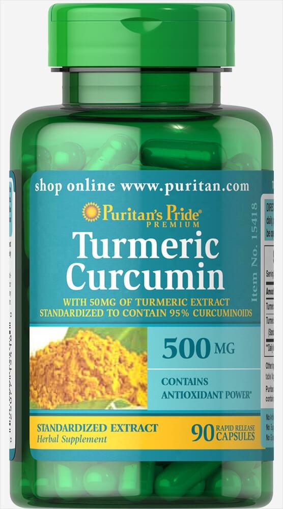Куркумин Puritan's Pride Turmeric Curcumin 500 мг 90 капс.
