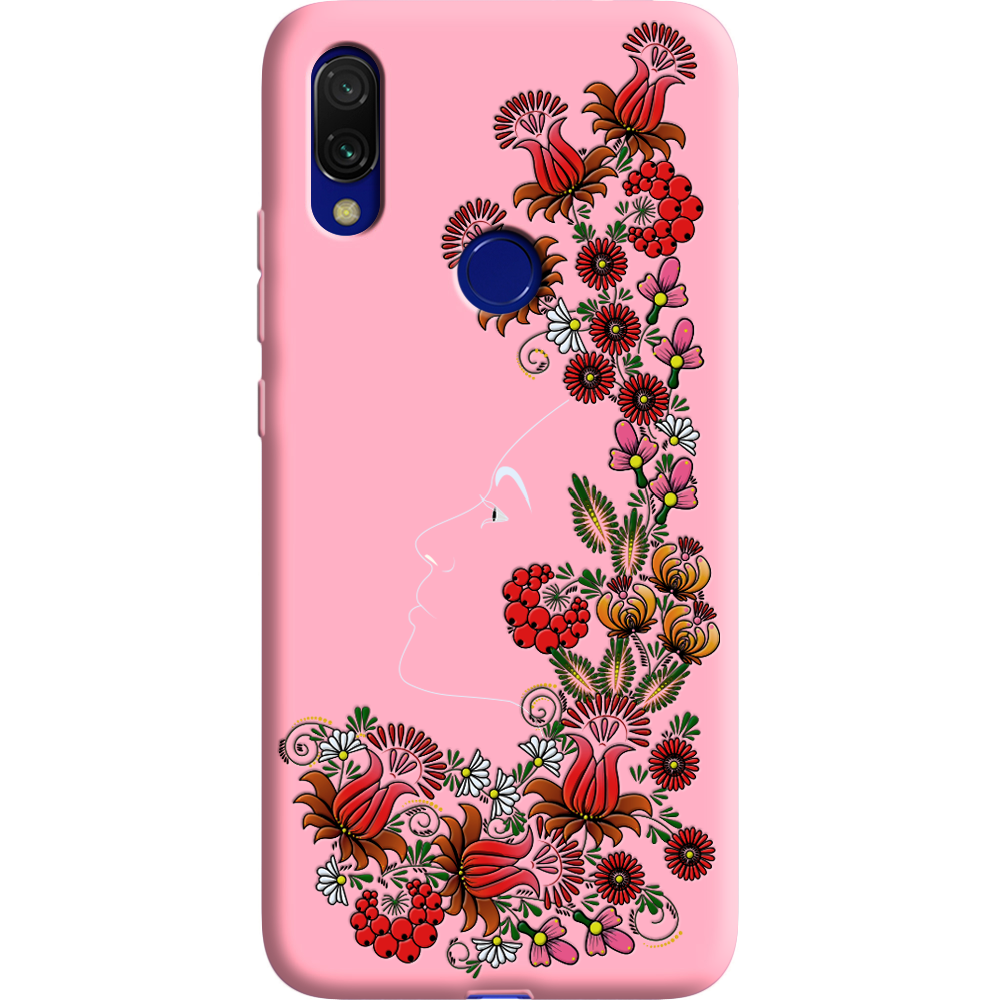 Чехол Boxface Xiaomi Redmi 7 3D Ukrainian Muse Розовый силикон (36506-bk64-37062)