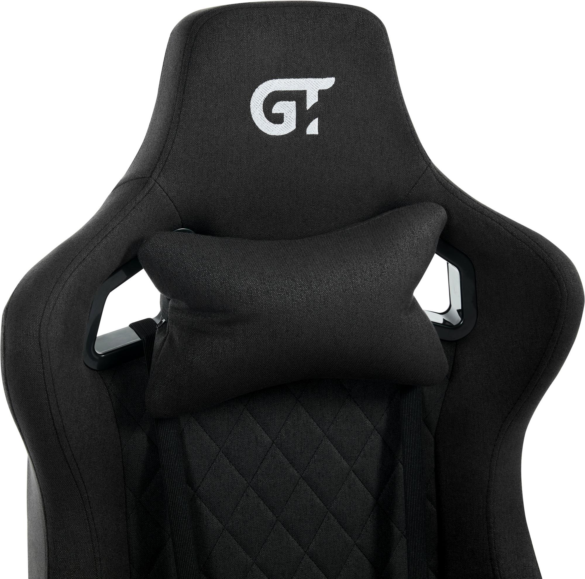 Кресло геймерское GT Racer X-0716 Fabric Black - фото 10
