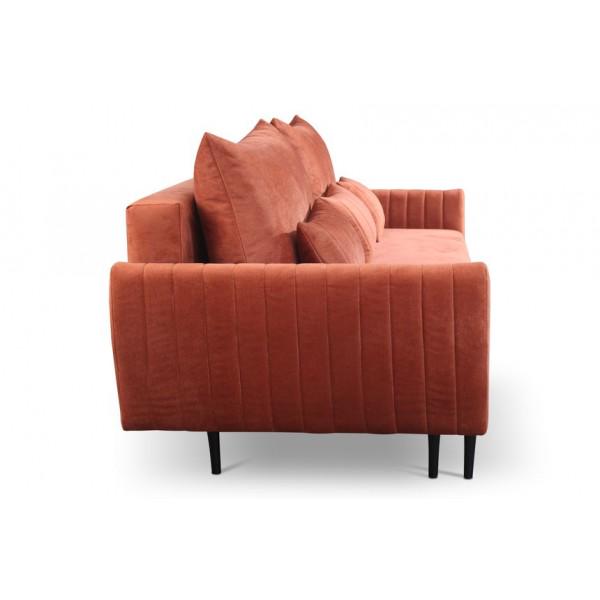 Диван раскладной Perfect Home Frezja натуральное дерево ДСП/ткань Element 09 Кирпичный (49507) - фото 5 Диван раскладной Perfect Home Frezja натуральное дерево ДСП/ткань Element 09 Кирпичный (49507) - фото 5