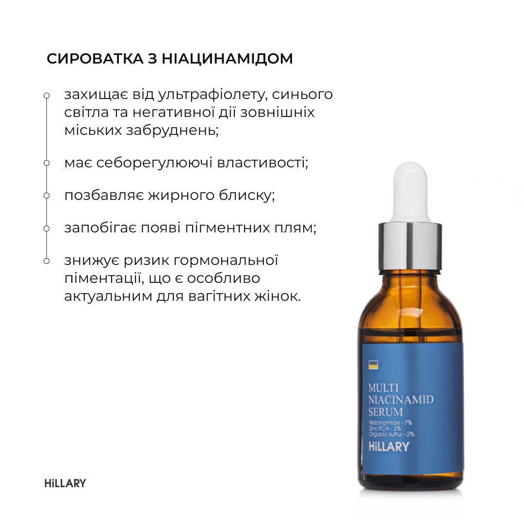 Мультисироватка Hillary Multi Niacinamid serum з ніацинамідом та цинком 30 мл (K-08-245) - фото 3