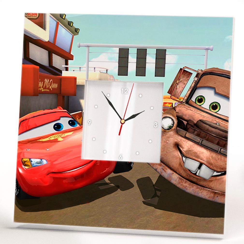 Часы Мультфильм «Тачки» 260x260 мм (C02063) Часы Мультфильм «Тачки» 260x260 мм (C02063)