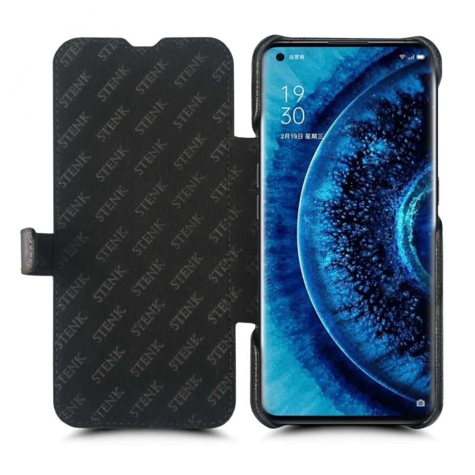 Чехол книжка Stenk Premium для OPPO Find X2 Pro Черный (68537)