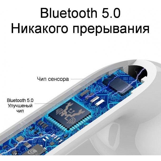 Навушники бездротові i12 Bluetooth TWS сенсорні Білий (373073) - фото 6