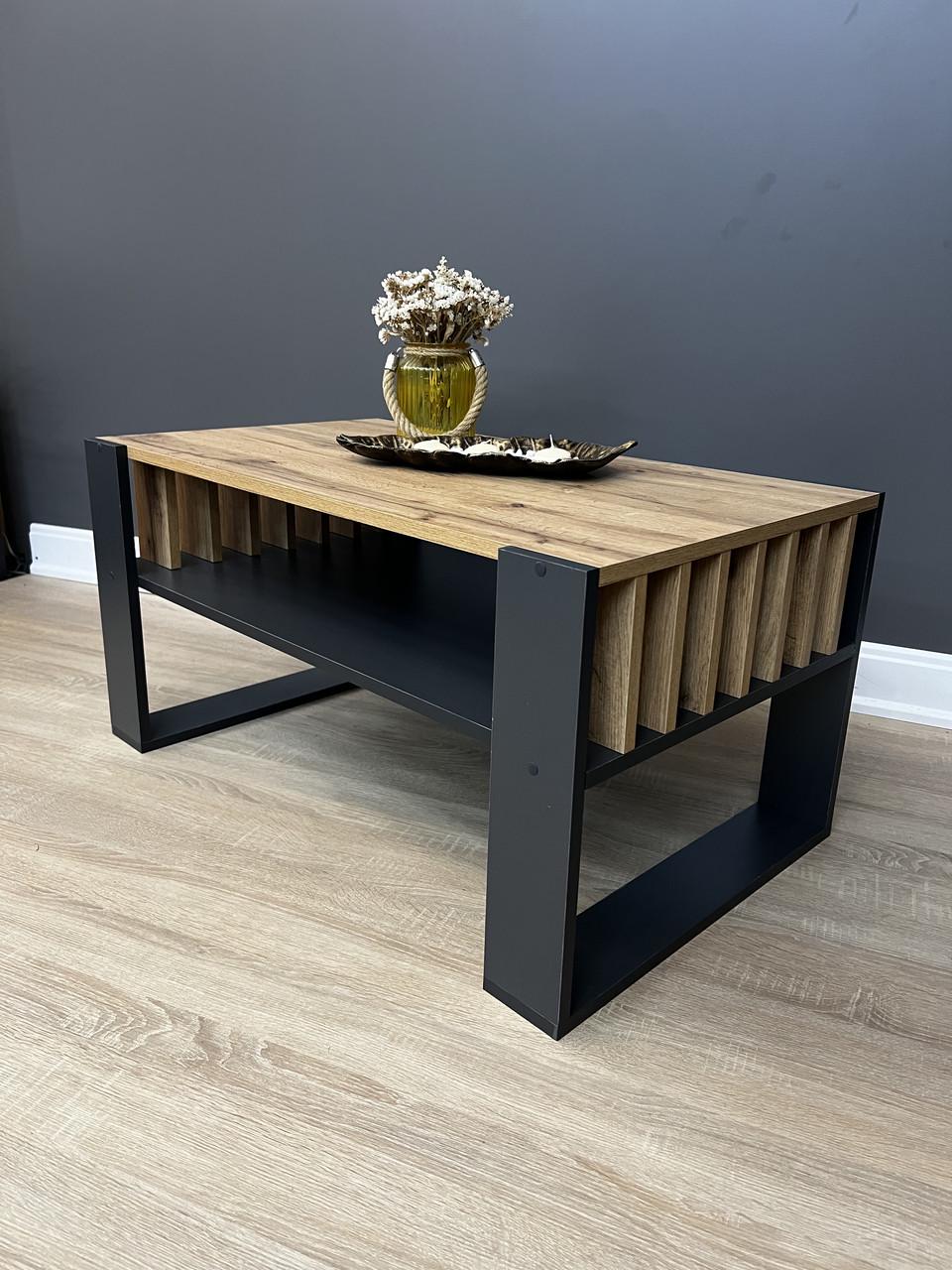 Стіл журнальний Вествуд 990/450/500 мм Дуб Аппалачі/Антрацитовий - фото 8 Стіл журнальний Вествуд 990/450/500 мм Дуб Аппалачі/Антрацитовий - фото 8