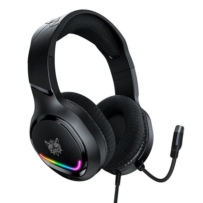 Наушники проводные Onikuma Wired Headphone with RGB Colorful Lighting Surround Sound Over-Ear X31 с RGB-подсветкой Черный (27316554)