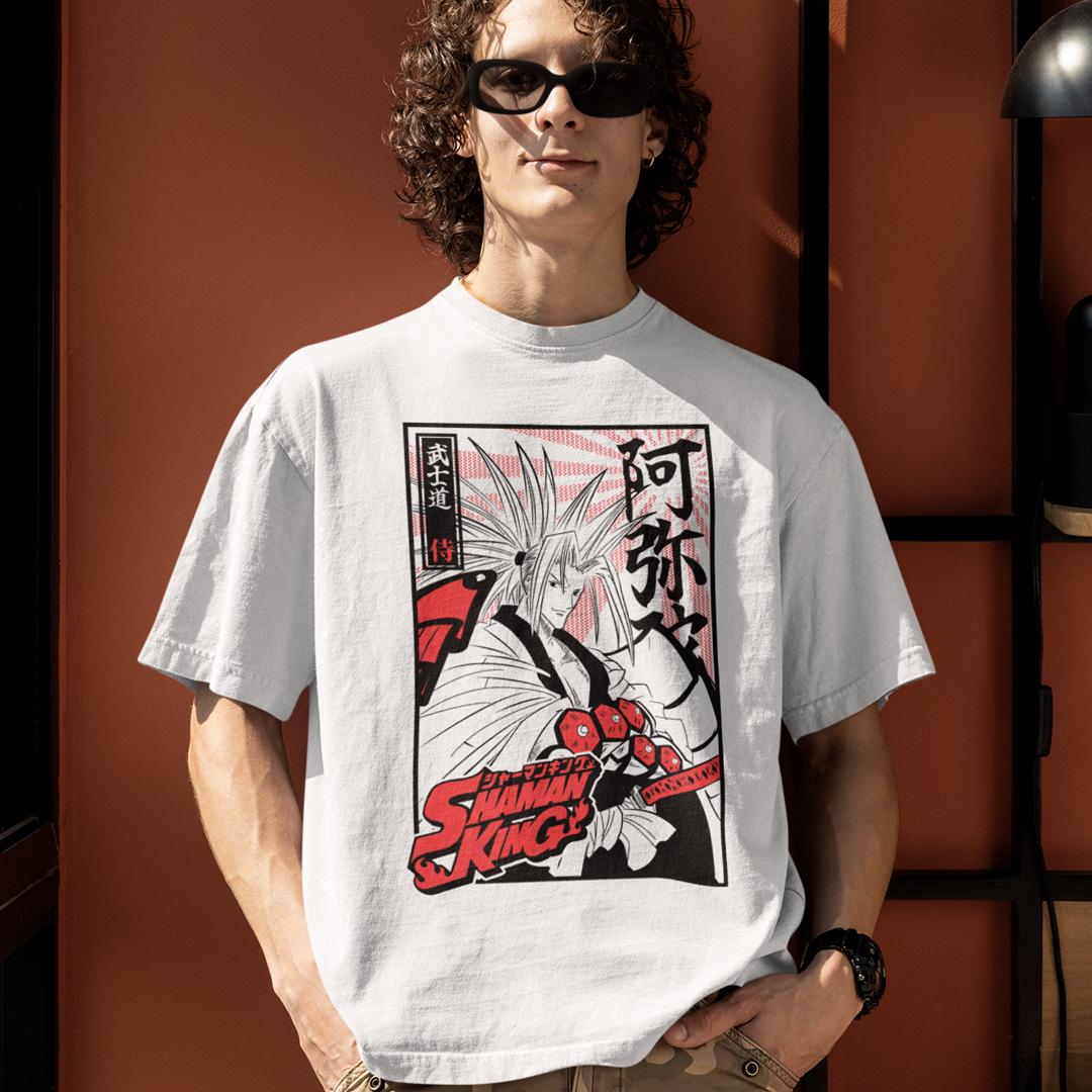 Футболка унисекс Shaman King Yoh Asakura 4XL Белый (0000010459)