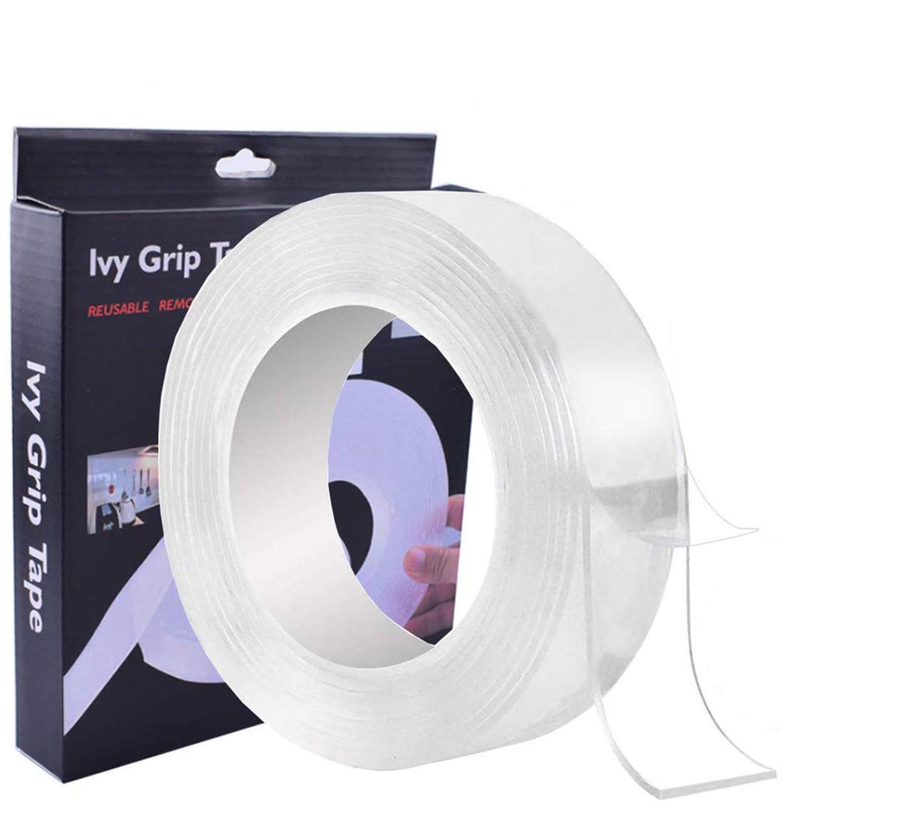 Лента клейкая двухсторонняя многоразовая Ivy Grip Tape 1 м (А-01309)