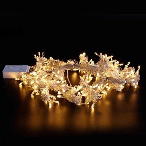 Гирлянда роса Ёлочка 5 м Теплый белый