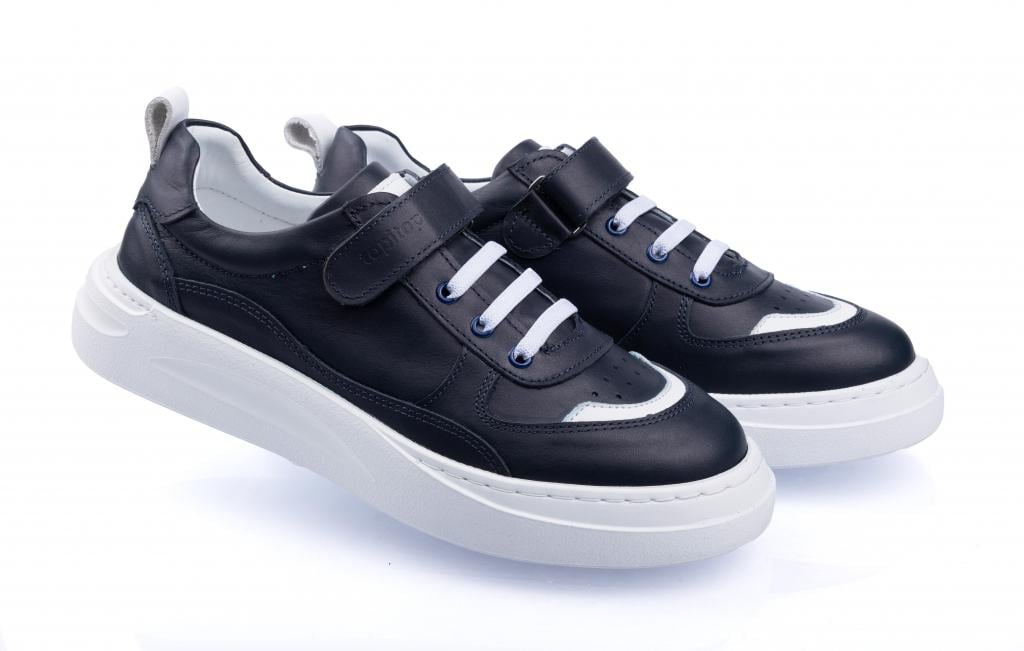 Кроссовки Topitop из гладкой натуральной кожи на шнурках-резинке 3153 р. 37