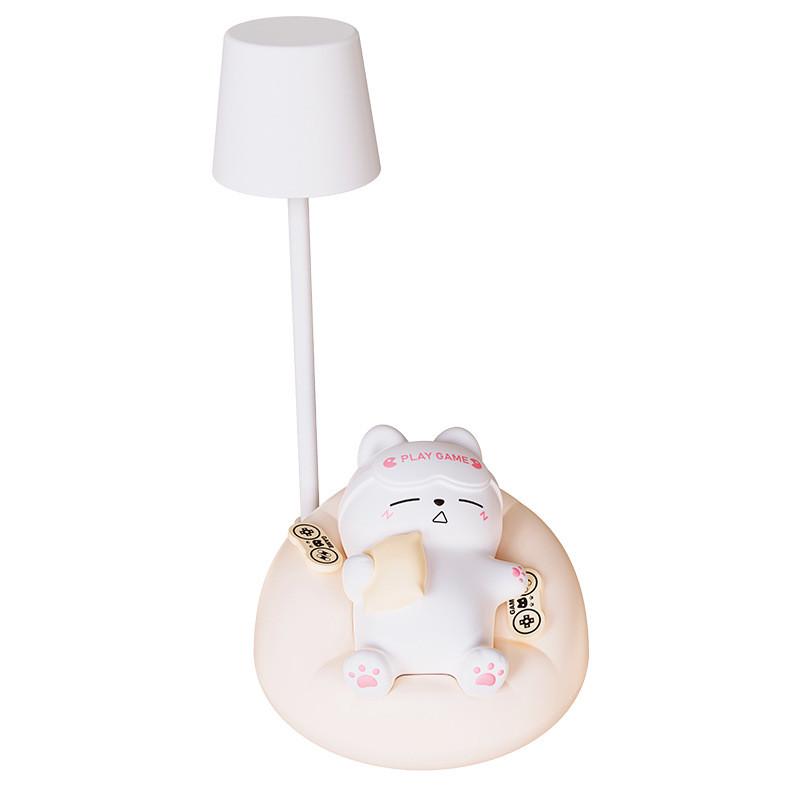 Ночник настольный Спящий котик LED силиконовый Белый (2356742952) Ночник настольный Спящий котик LED силиконовый Белый (2356742952)