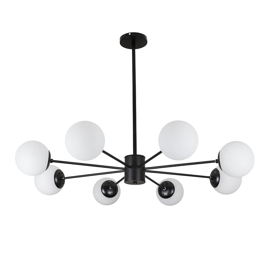 Люстра Levistella 7529806-15 BK+WH Молекула на пятнадцать плафонов Черный/Белый (2294300592)