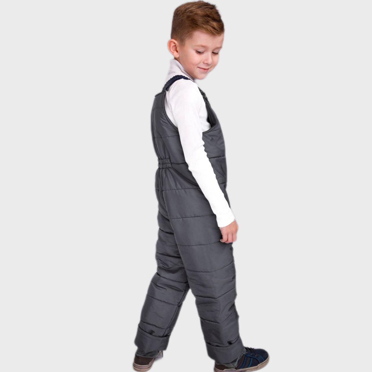 Напівкомбінезон зимовий для хлопчика 110 см Темно-сірий (PN-14585-110тс) - фото 2