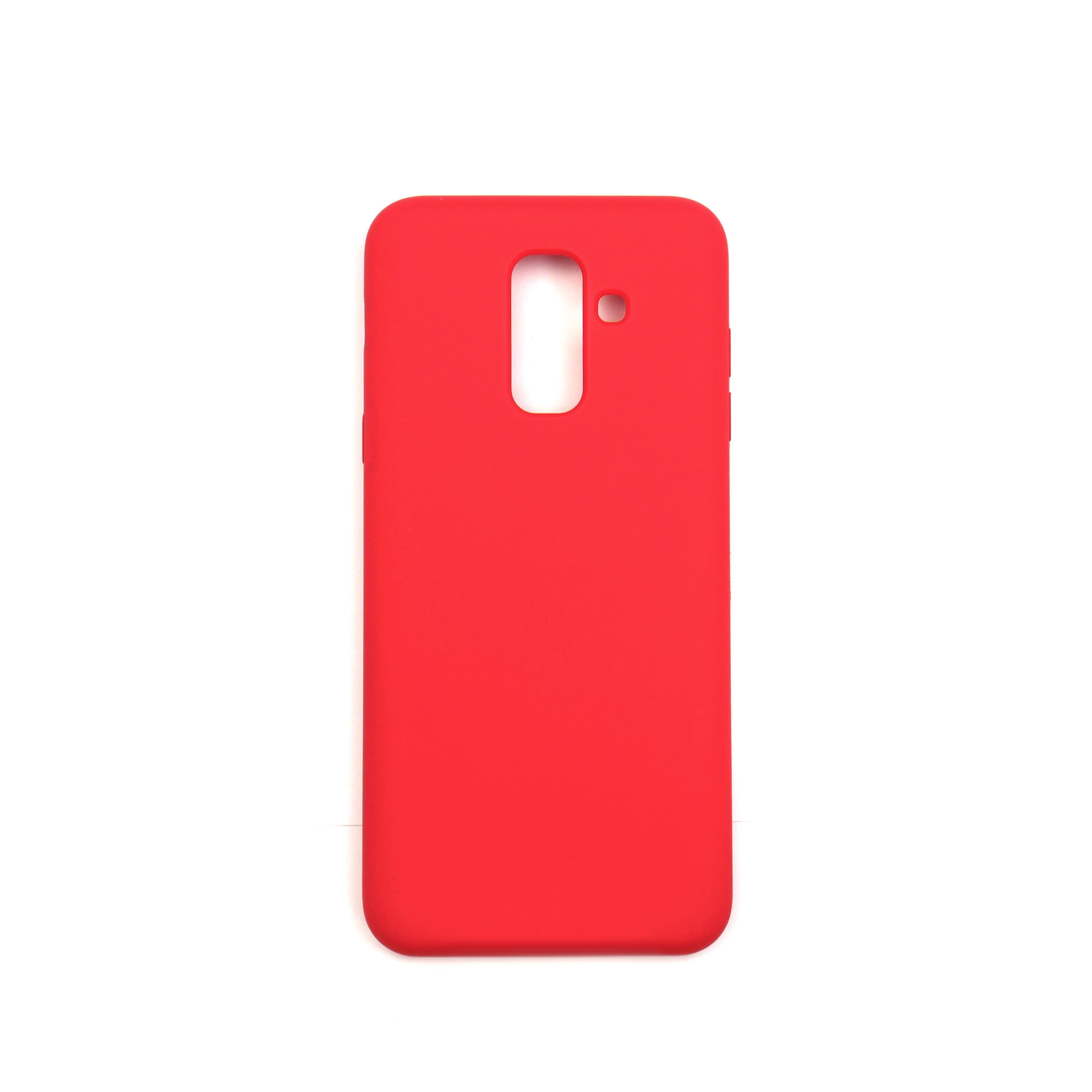 Чехол Jelly Silicone Case full cover (no logo) Samsung A6 Plus 2018 Red (14)