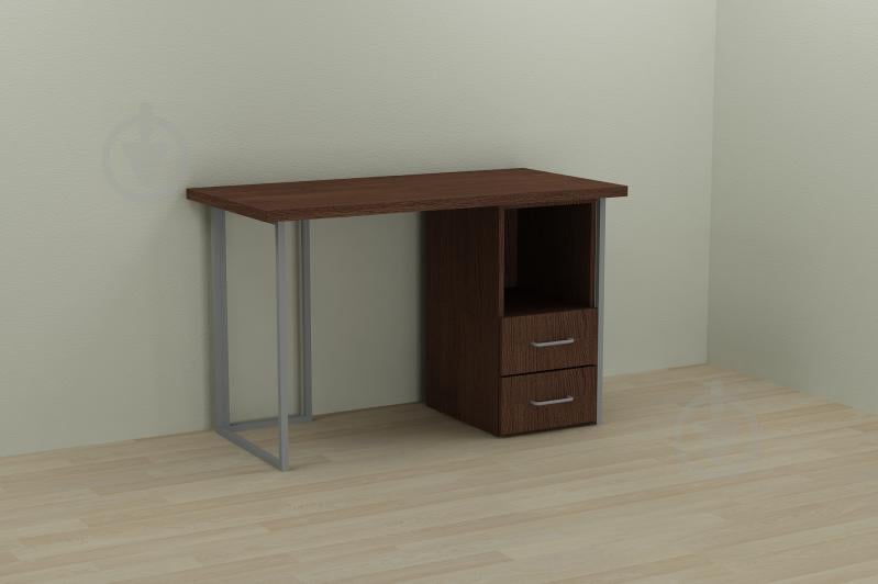 Компьютерный стол Ferrum-decor Отто 75x120x70 серый ДСП Венге 32мм