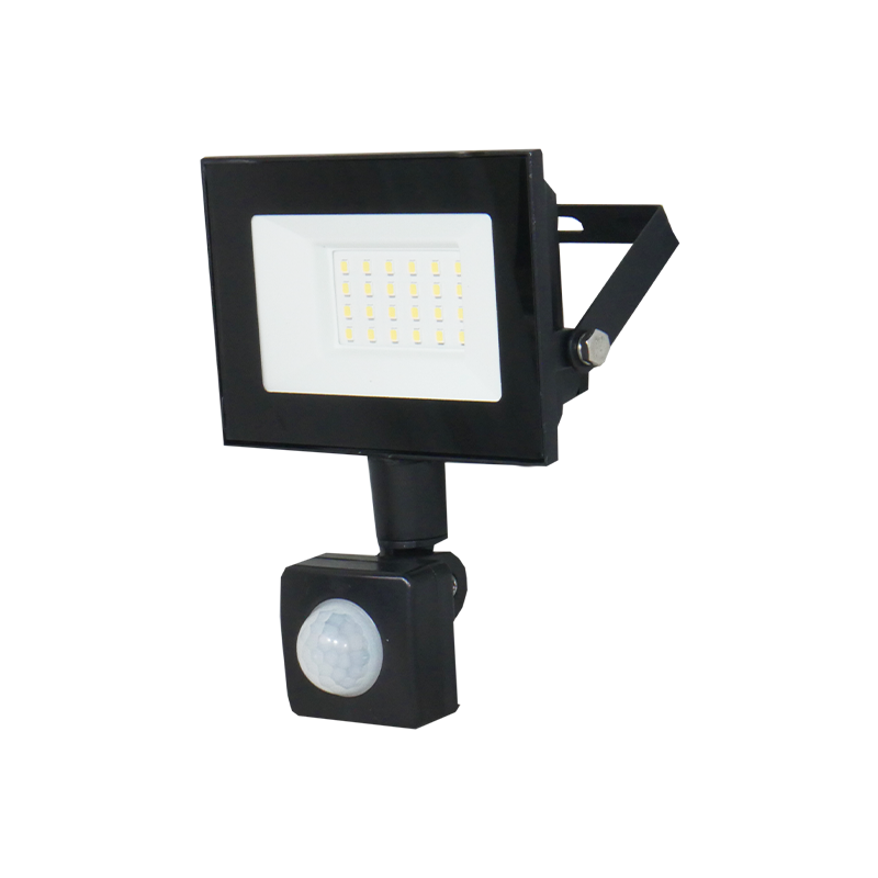 Прожектор UEC Delta SLC-MS LED 30W 230V 2400lm 6500K 122x140x40 мм с датчиком движения Черный (SLC-30-IP54-MS-B)