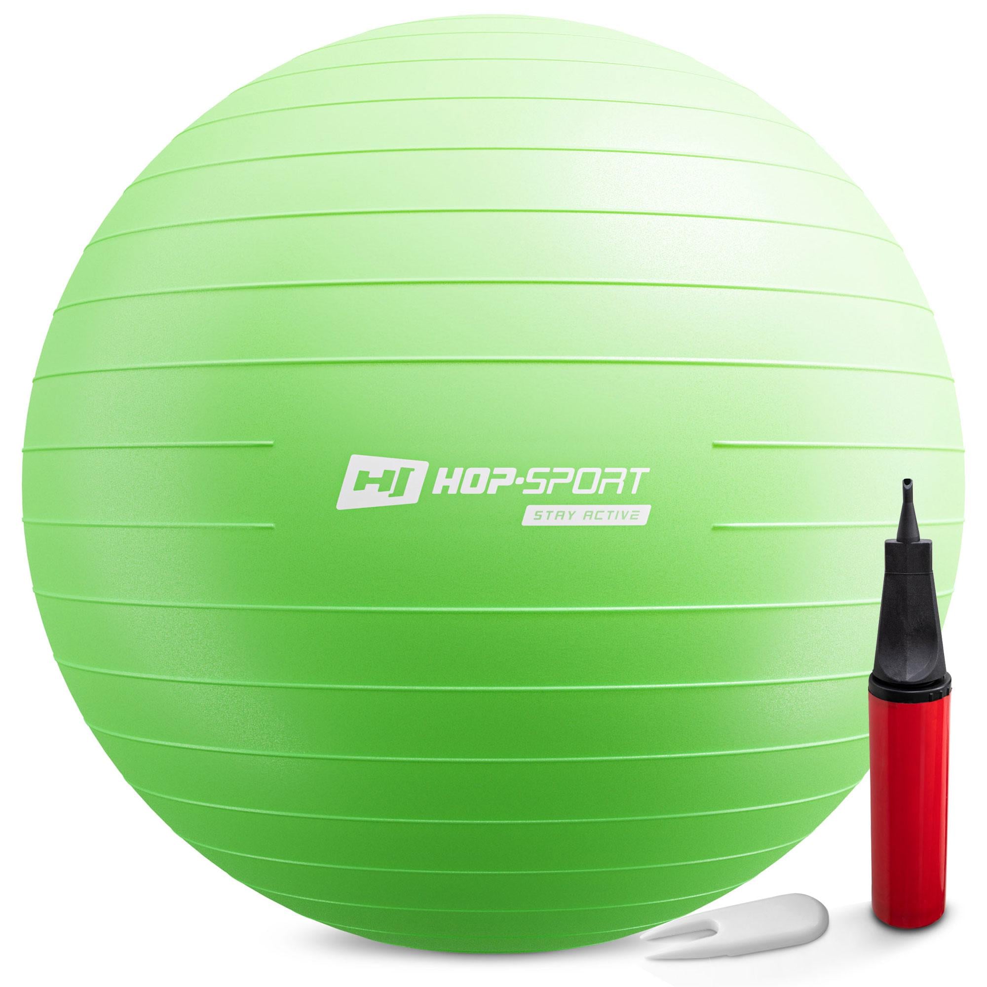 Фитбол Hop-Sport 85 см + насос Зеленый (2191)