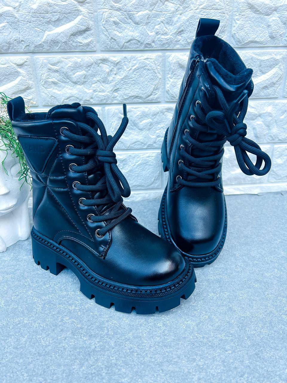 Чоботи для дівчинки зимові Jong Golf 1602 р. 34 21.3 см Чорний (1602)