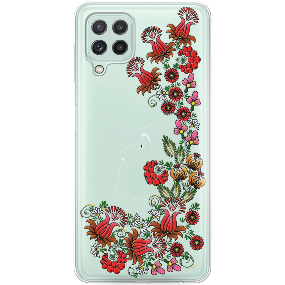 Чехол Boxface Samsung M225 Galaxy M22 3D Ukrainian Muse Прозрачный силикон (43528-bk64-42748)