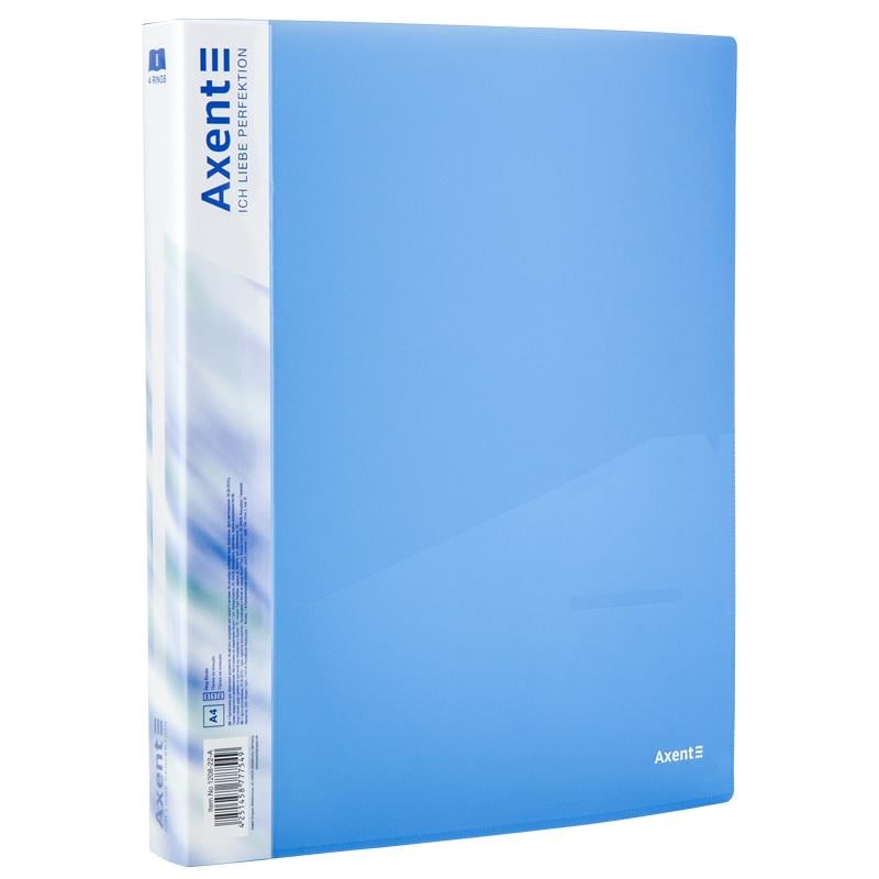 Папка Axent на 4-х кольцах A4 35 мм Синий (1208-22-A)