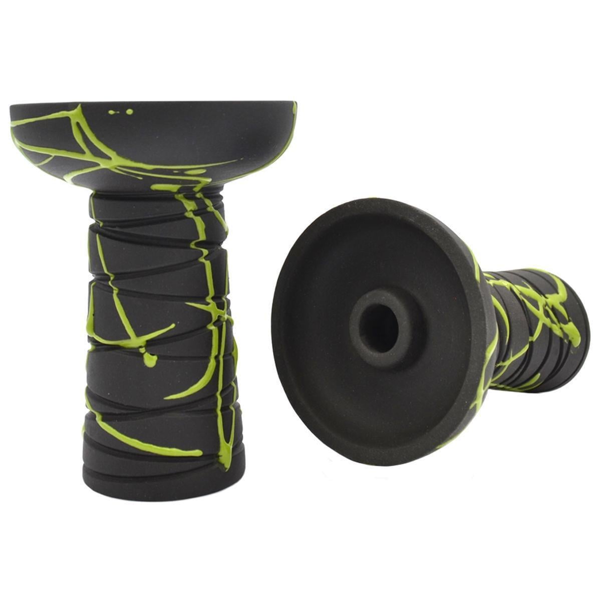 Чаша для кальяна Gusto Bowls Classic Phunnel Black Glaze Green (18072023-14)